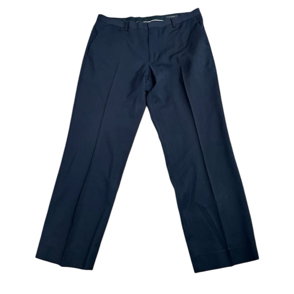 Banana Republic tailored fit classic navy blue Italian wool Dress Pants Sz 34/32